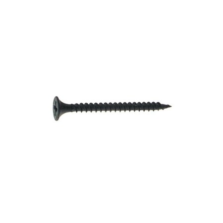 Drywall Screw, #6 X 1-1/4 In, Steel, Flat Head Phillips Drive, 1290 PK